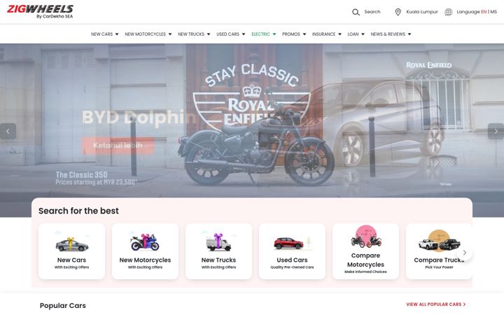Képernyőkép: zigwheels.my