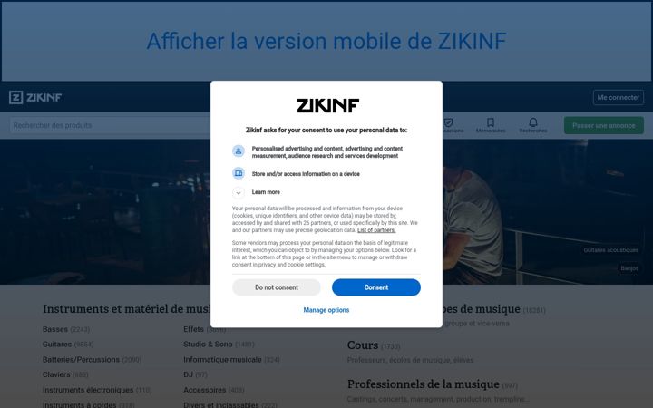 Screenshot of zikinf.com