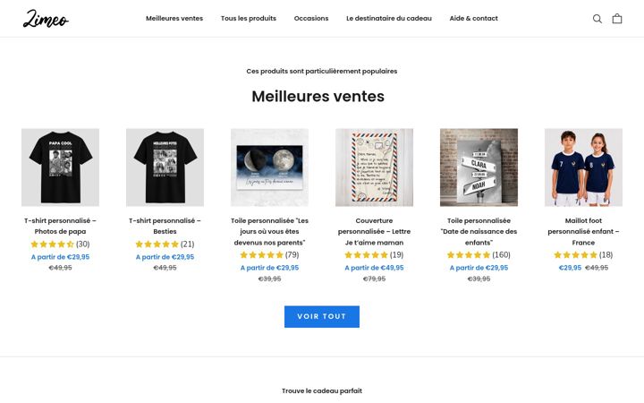 Ekraanipilt saidist zimeo-toile.fr
