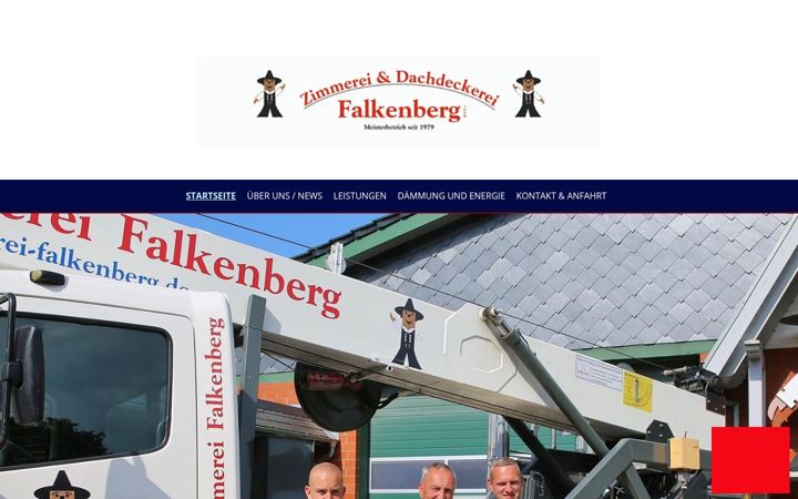 Snimka zaslona za zimmerei-falkenberg.de