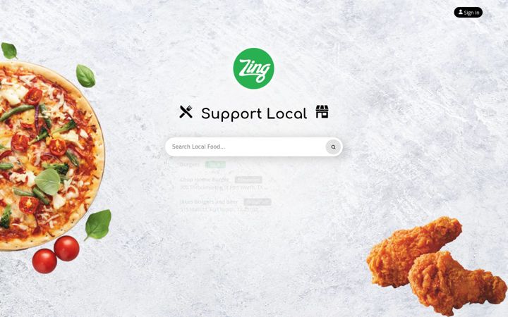 Captura de ecrã de zingmyorder.com