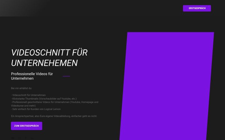 Screenshot of zink-videoschnitt.de