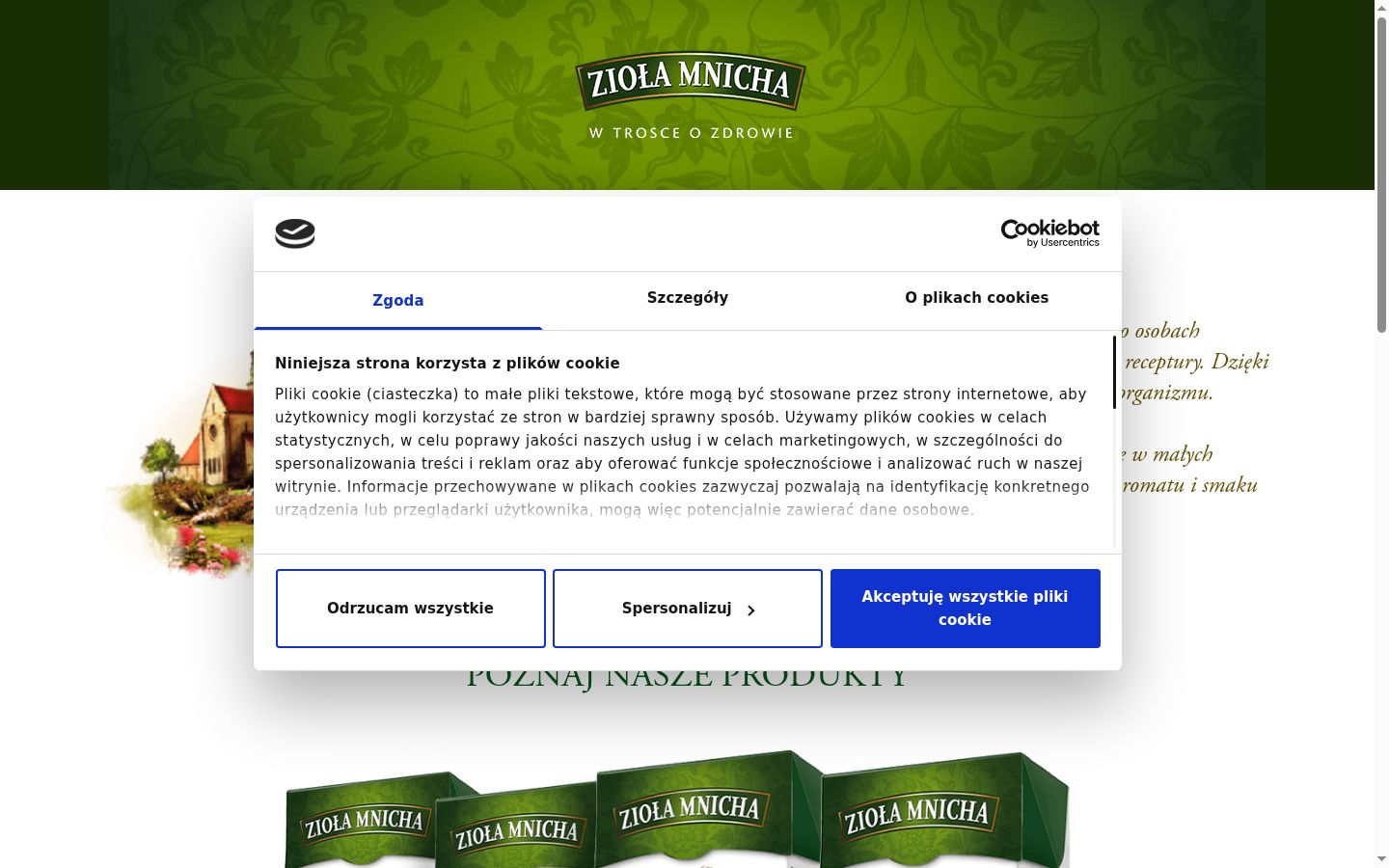 Screenshot tal-banner tal-kunsens muri qabel kwalunkwe interazzjoni
