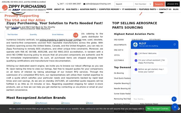 Screenshot of zippypurchasing.com
