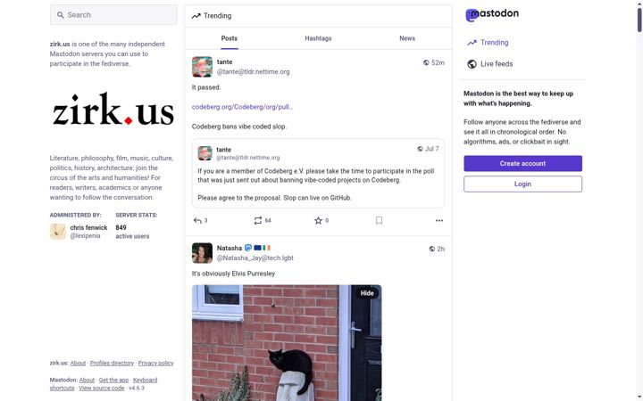 Screenshot of zirk.us