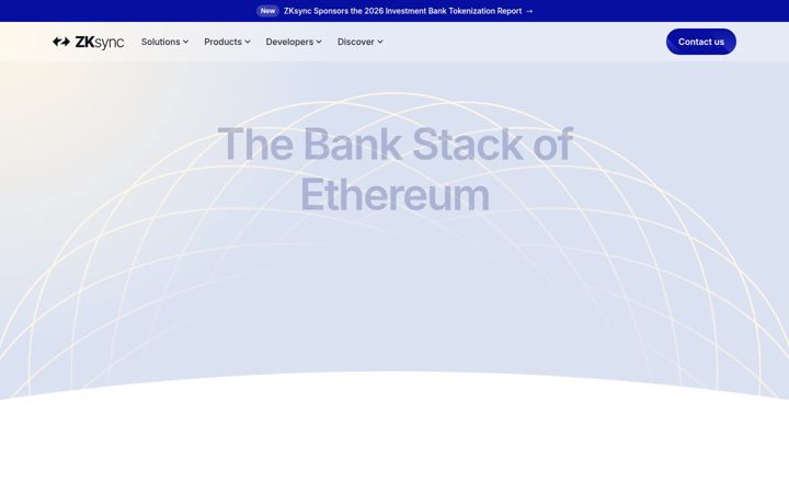 Screenshot of zksync.io