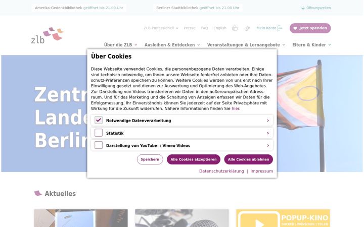 Screenshot of zlb.de