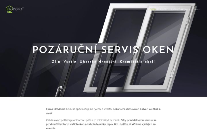 Snímek obrazovky zlin-servis-oken.cz