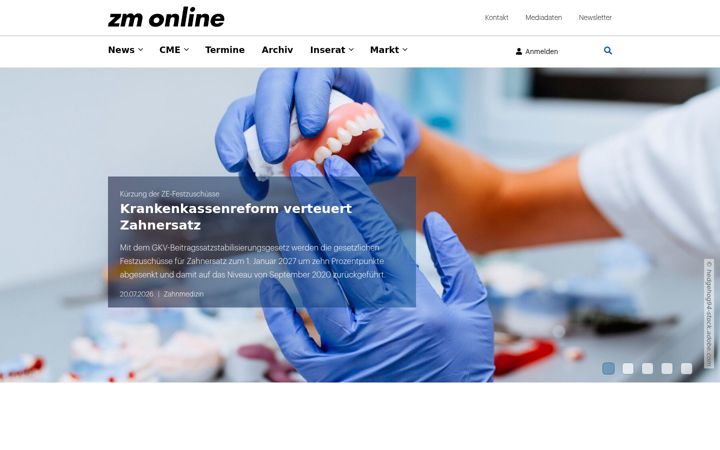 Screenshot of zm-online.de
