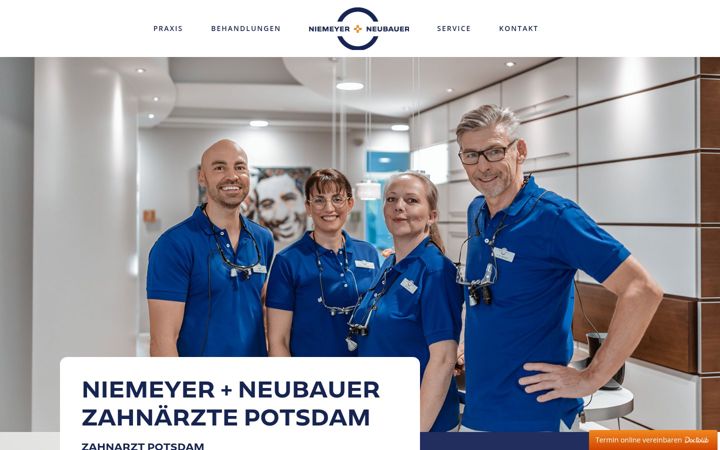 Skärmbild av zn-potsdam.de