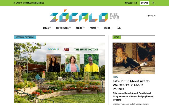 Screenshot of zocalopublicsquare.org