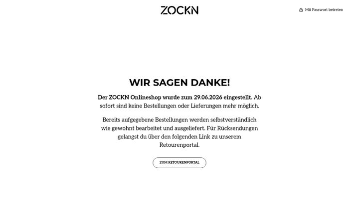 Screenshot of zockn.com