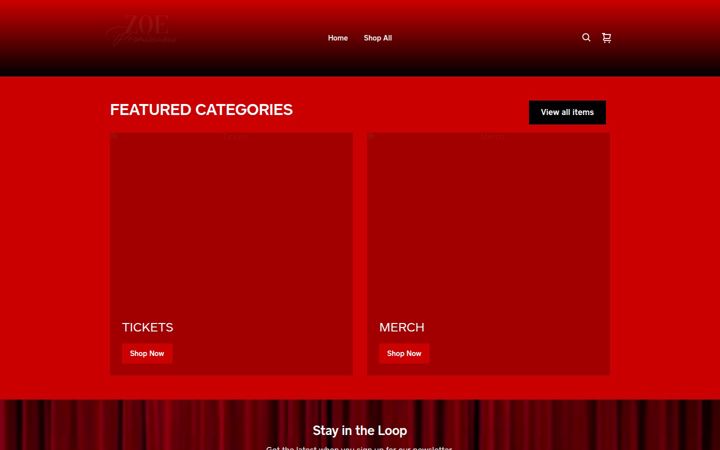 Screenshot ta' zoepromiscuous.com