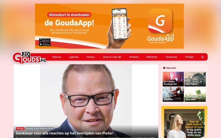 Screenshot of zogouds.nl