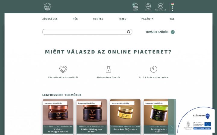 Екранна снимка на zoldseges.com
