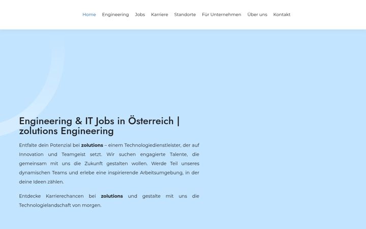 Zrzut ekranu zolutions.at