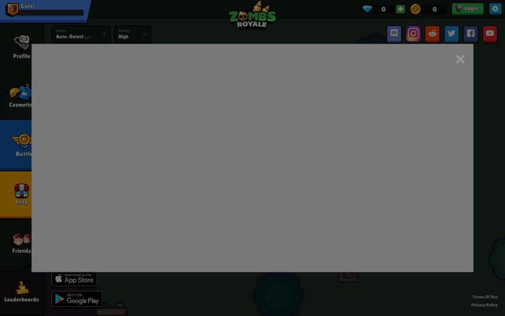 Screenshot of zombsroyale.io