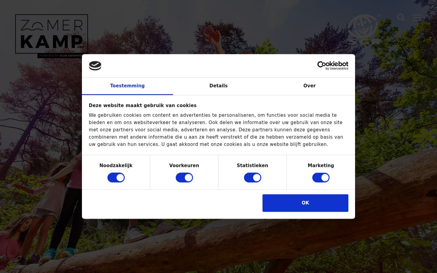 Zrzut ekranu banera zgody wyświetlanego przed jakąkolwiek interakcją