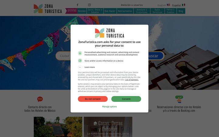 Screenshot of zonaturistica.com