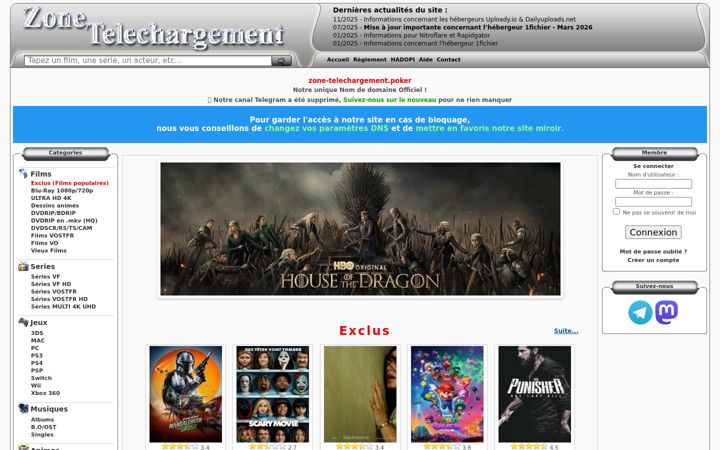 Screenshot of zone-telechargement.team