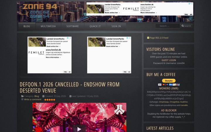 Screenshot of zone94.com