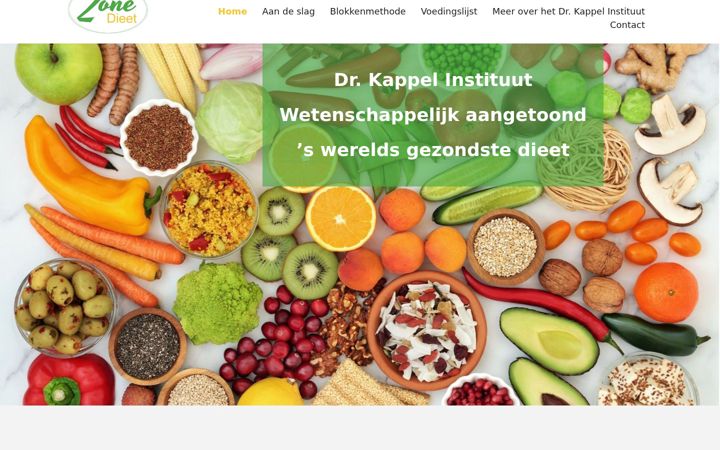 Screenshot of zonedieet.com