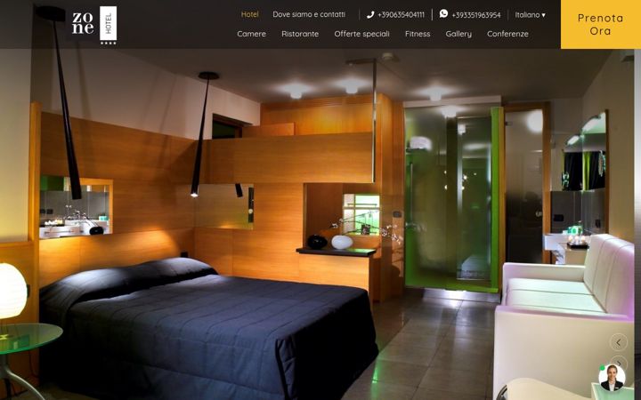 Skjámynd af zonehotel.com