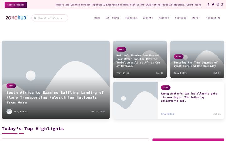 Screenshot of zonehubmedia.nl