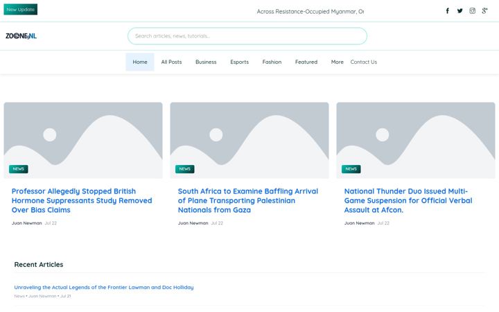 Screenshot of zonenlblog.nl