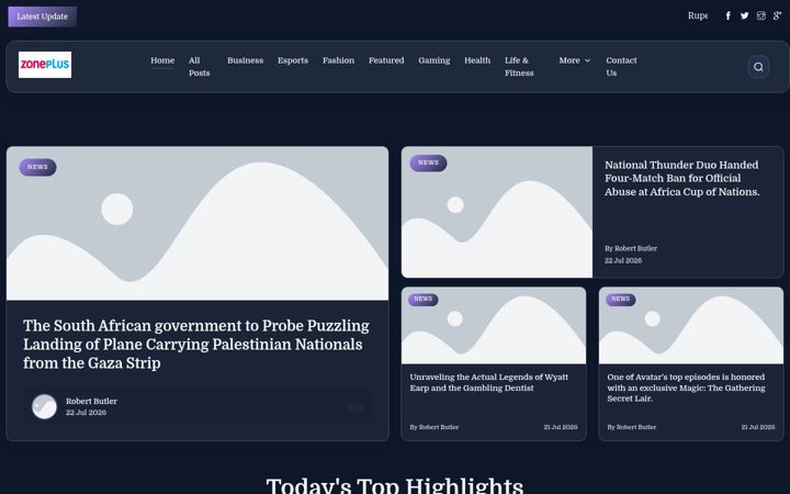 Screenshot of zoneplusblog.nl