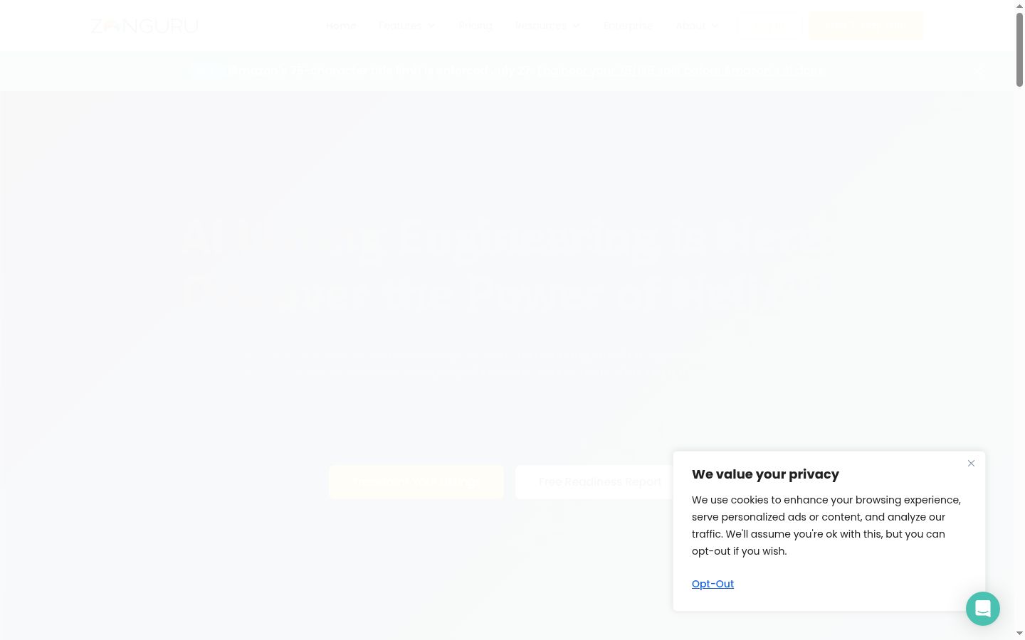Screenshot tal-banner tal-kunsens muri qabel kwalunkwe interazzjoni