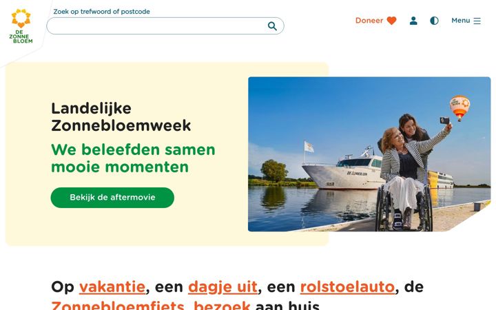 Screenshot of zonnebloem.nl