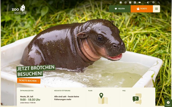 Screenshot of zoo-berlin.de