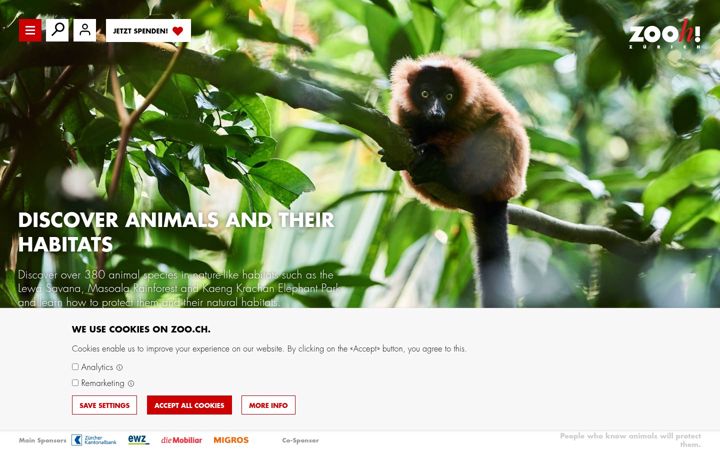 Screenshot of zoo.ch