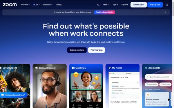 Screenshot of zoom.us