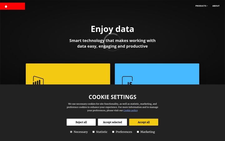 Screenshot ta' zoomcharts.com