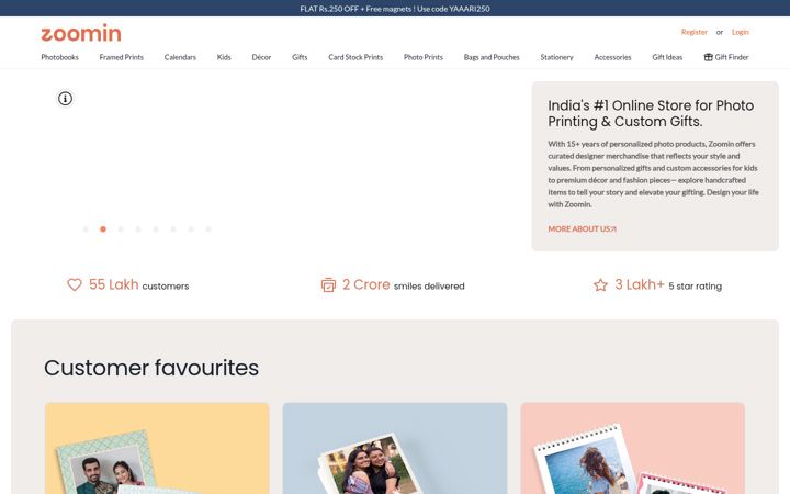 Screenshot of zoomin.com
