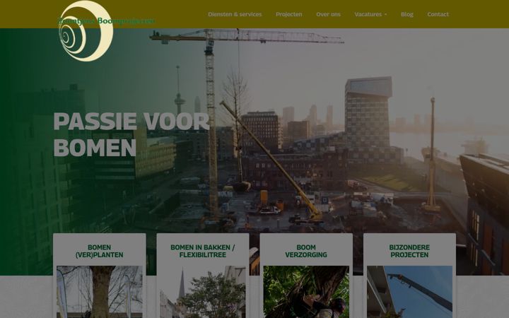 Posnetek zaslona zoontjensboomprojecten.nl
