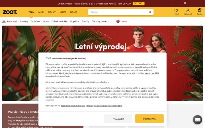 Screenshot of zoot.cz