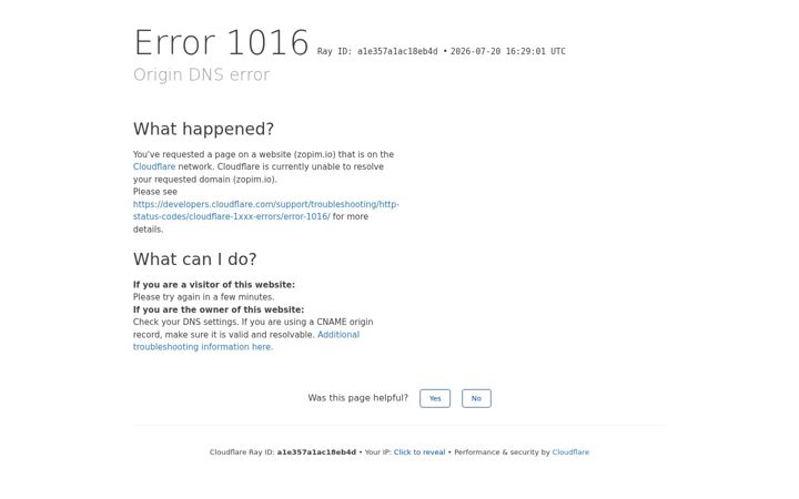 Screenshot of zopim.io