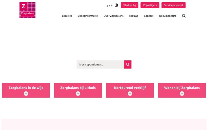 Zrzut ekranu zorgbalans.nl