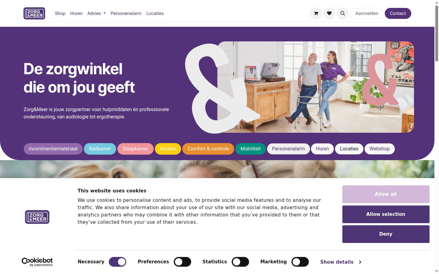 Screenshot tal-banner tal-kunsens muri qabel kwalunkwe interazzjoni