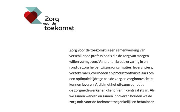 Screenshot von zorgvoordetoekomst.nu