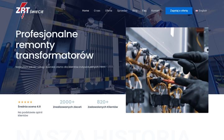 Screenshot of zrt-swiecie.com.pl