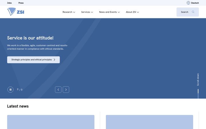 Screenshot of zsi.at