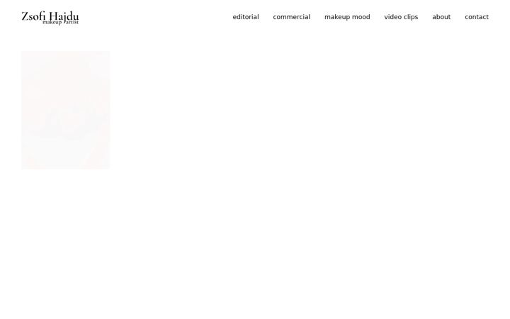 Screenshot stránky zsofihajdumakeup.com