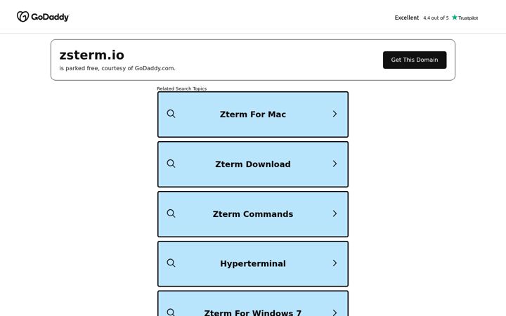 Screenshot of zsterm.io