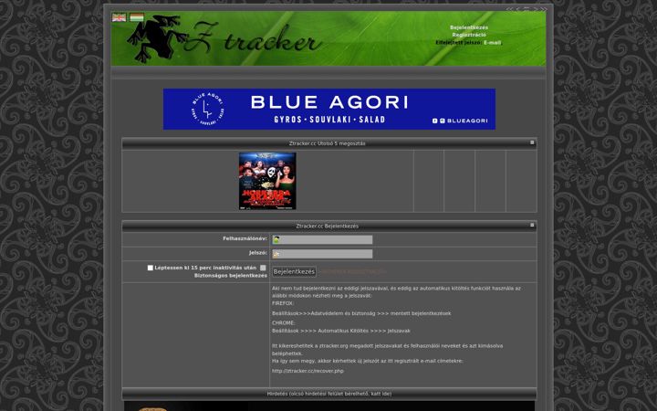 Screenshot of ztracker.cc