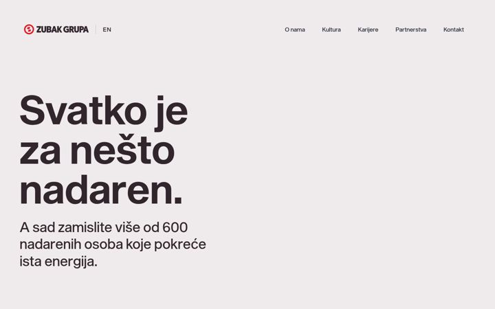 Screenshot of zubakgrupa.hr