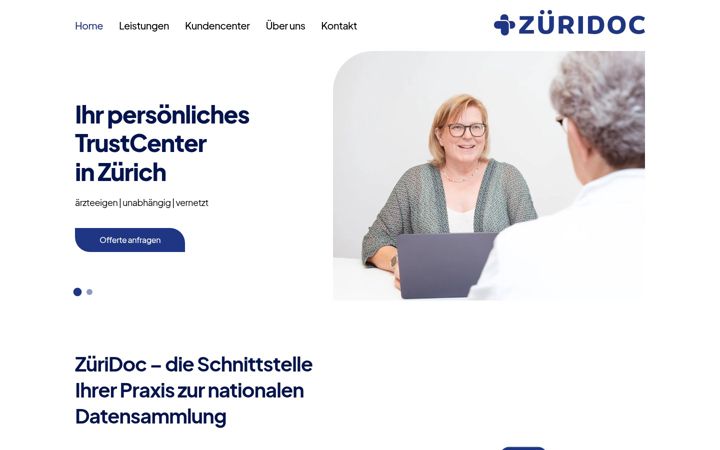 Posnetek zaslona zueridoc.ch